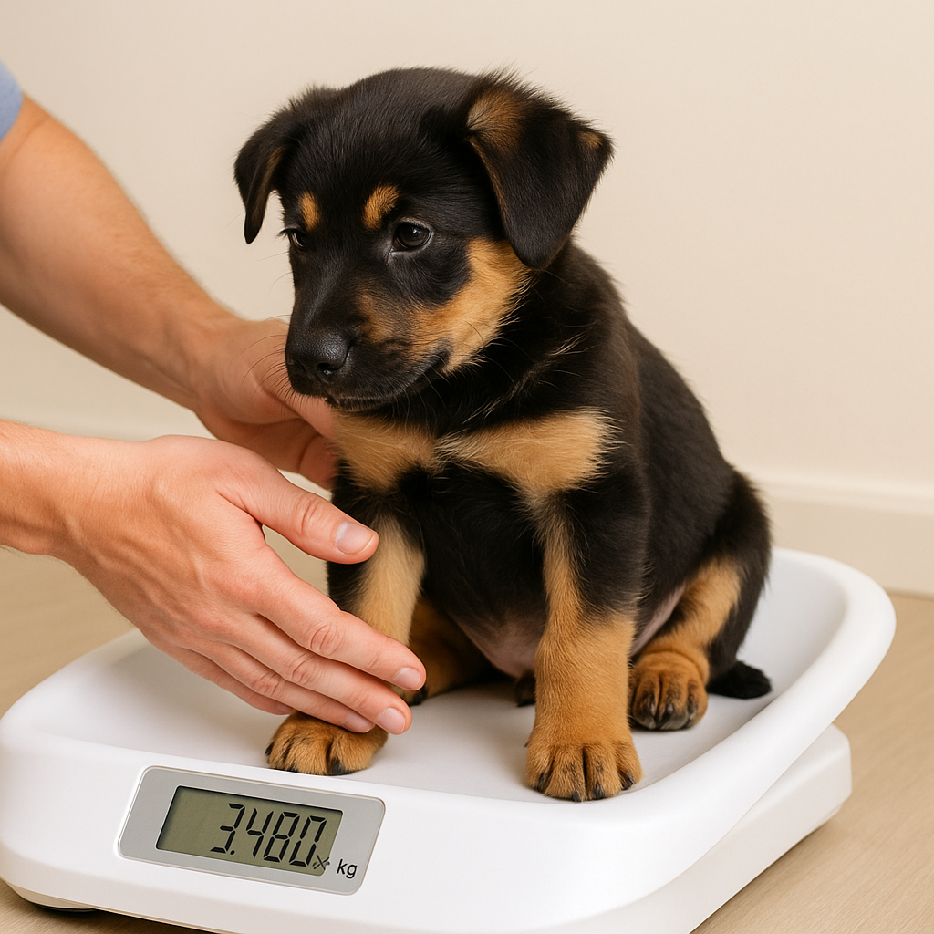 Gewicht bij Puppy's PetSecur