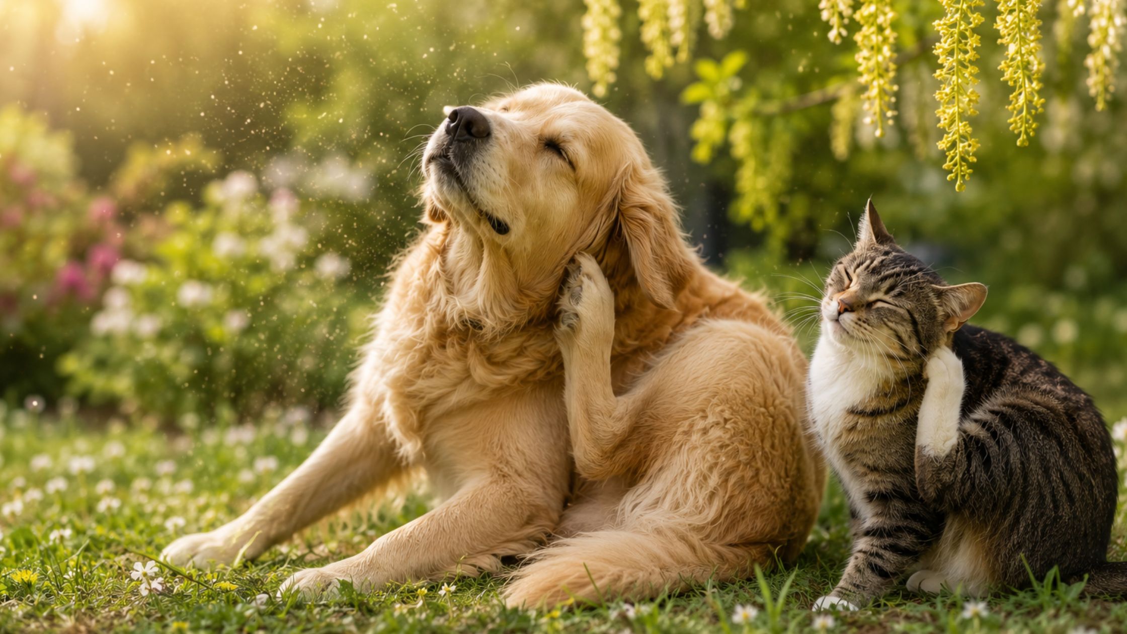 Pollenallergie bij je huisdier: ook honden en katten kunnen last hebben van hooikoorts